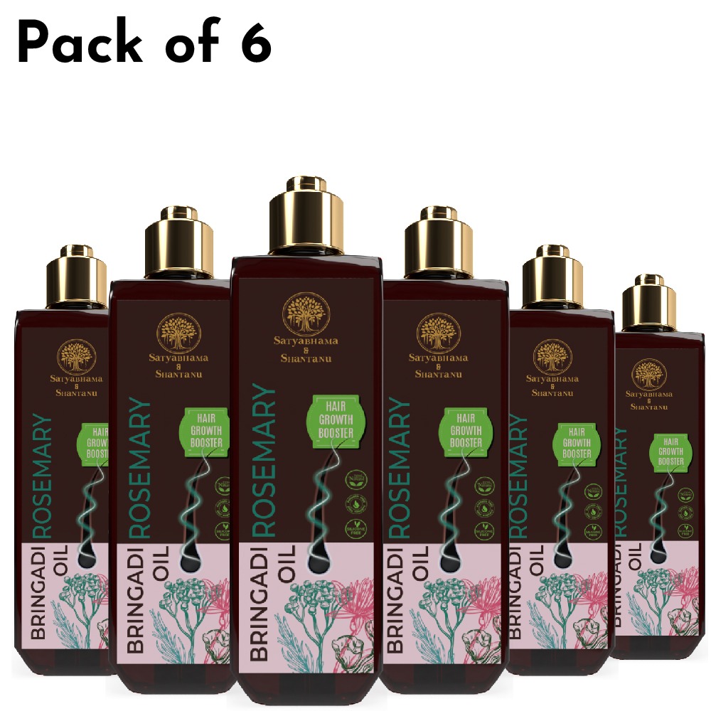 Bringadi Rosemary Hair Oil (200 ml) Pack Of 6